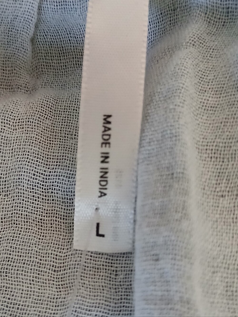 New With Tags Soma 100% Cotton Gauze Cami Dark Sea Crossdye Blue Large - Picture 4 of 8